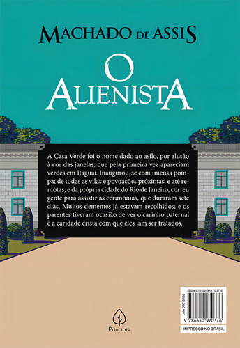 O Alienista, de de Assis, Machado. Clássicos da literatura mundial Editorial Principis, capa mole em português, 2019