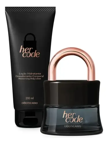 Combo Presente Perfume Para Mulher Her Code O Boticário | Frete grátis