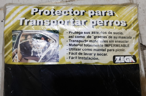 Protector Asientos De Carro P/transportar Perros Cod. E-26.