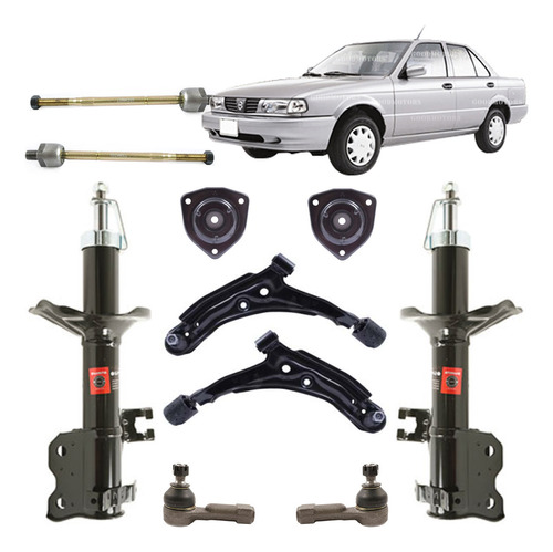 Kit Suspension Delant + Direccion Para Nissan V16 2002-2009