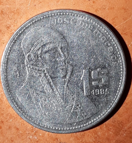 Mexico Moneda De Un Peso, 1985 Jose Maria Morelos