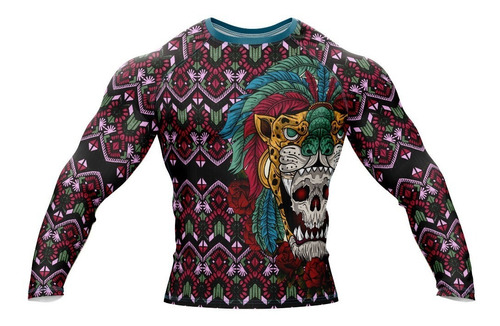 Doxe Jersey Playera Slim Fit Calavera Corona Jaguar Plumas