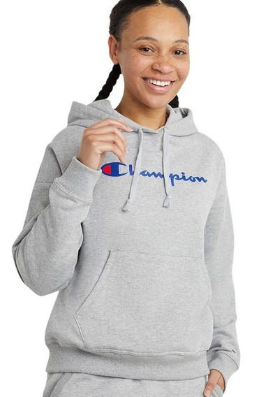 Inhalar Acuerdo Lo dudo Sudadera Champion Gris Logo Mujer | pamso.pl