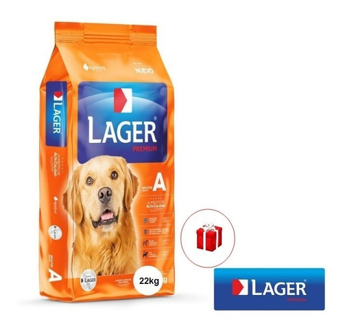Imagen 1 de 2 de Alimento Perro Adulto Lager 22 + Regalo Ciudad De La Costa