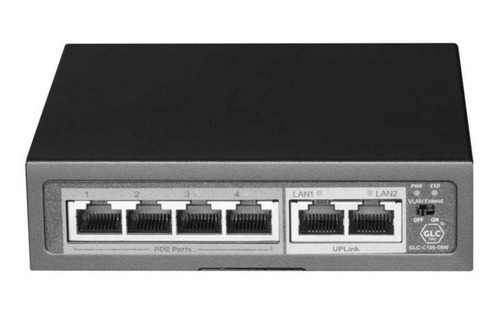 Imagen 3 de 10 de Switch 4 Puertos Glc C106-58w Poe 10/100 + 2p Rj45