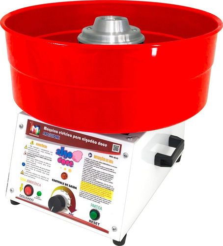 Imagem 2 de 10 de Excelente Máquina Para Algodão Doce Ad-43 + Kit Funil Gratis