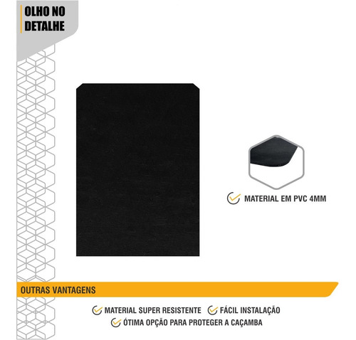 Tapete Proteção Da Caçamba Effa V22 Em Pvc 4mm Plastificado