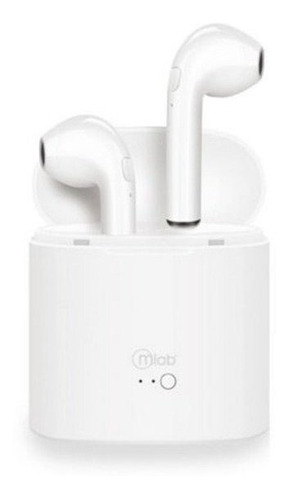 Imagen 1 de 3 de Audifonos Mlab Free In Air Rhytm Tws Bluetooth Blanco