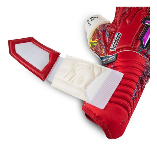 Imagen 5 de 7 de Guantes De Portero Rinat Asimetrik Stellar Pro Rojo