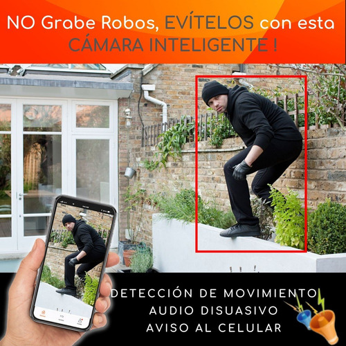 Imagen 2 de 7 de Cámara Vigilancia Wifi Inteligente Full Hd Con Batería Litio