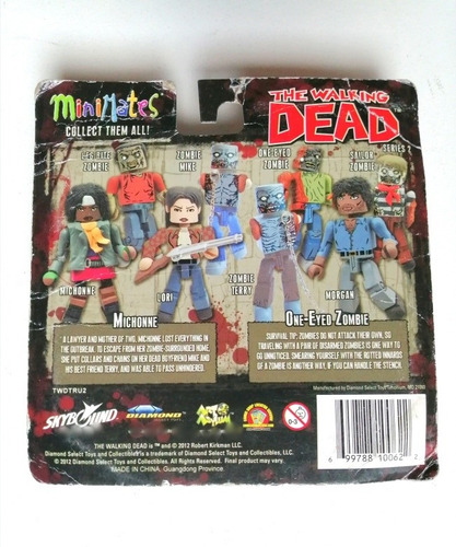 Minimates The Walking Dead Michonne Y One Eyed Zombie