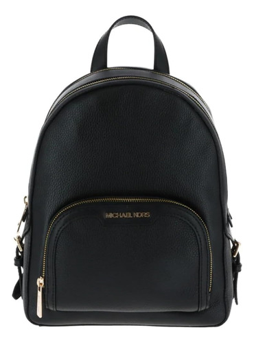 Mochila Michael Kors Jaycee Mediana Con Logo (negro)