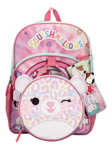 Squishmallows Michaela Cheetah - Juego De Mochila De 5 Piez.