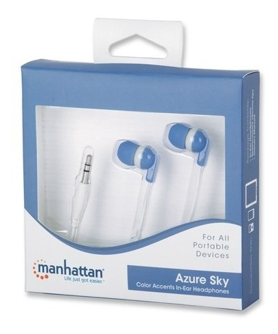 Auriculares Intrauditivos Manhattan 1.2m Mp3 Mp4 Cel- Tecsys