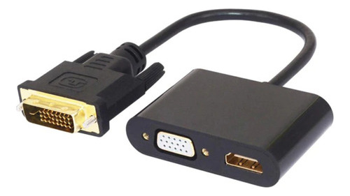 Adaptador Conversor Dvi Para Hdmi Vga Divisor