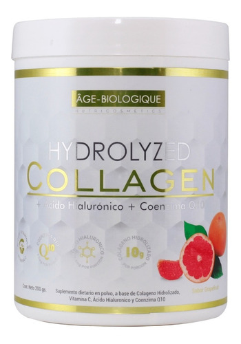 Colageno Hidrolizado Ac Hialuronico Q10 Vit C Age Biologique