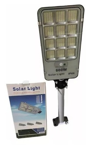 Lampara Solar 800w Alta Potencia Foco Solar Exterior