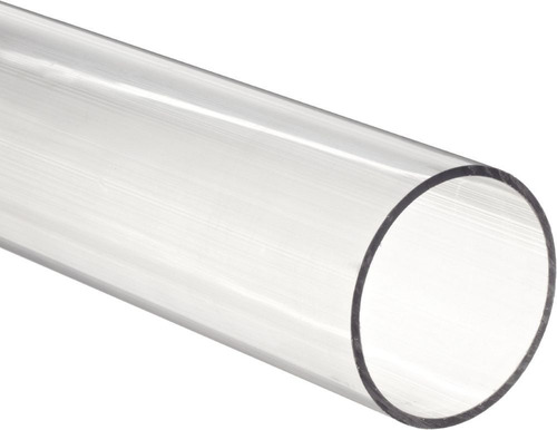 Tubo Transparente 1'' X 3 Mts Pvc Hidraulico Cedula 40 Clear