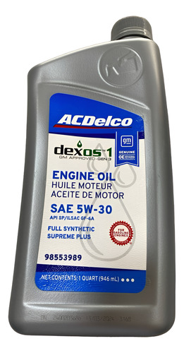 Aceite Sintetico 5w30 Chevrolet Orlando
