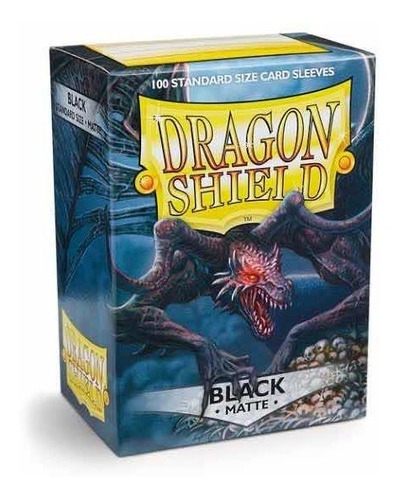 Mica Dragon Shield Color Negro Mate Para Cartas Magic