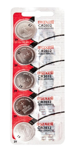 Bateria Maxell Cr2032 Lithium 3v 5un