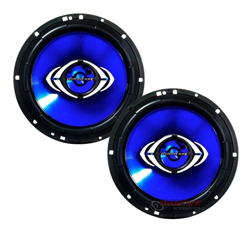 Imagem 2 de 10 de Kit Alto Falante 6 Polegadas Hurricane Porta Cm6 260w Par