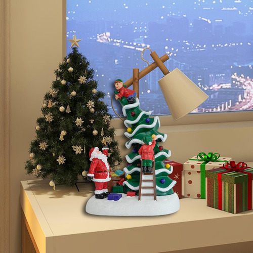 Adorno De Decoración Navideña Con Luz Led, Mini Árbol De