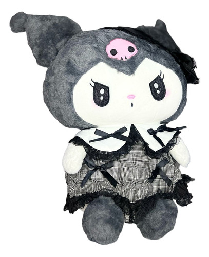 Peluche Kuromi Grande Gris  Hello Kitty