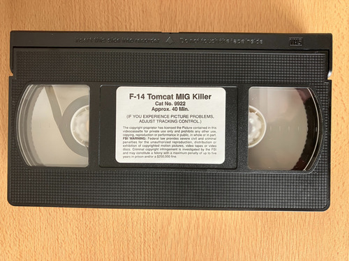 Video Vhs Aviacion - F-14 Tomcat (Usado)