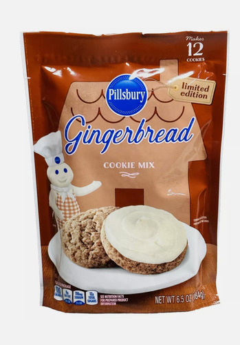 Pillsbury Gingerbread Cookies Mix Harina Galletas Jengibre