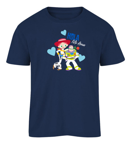 Pixar Playera Infantil Toy Story Buzz Y Jessie Oficial