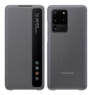 Samsung Case S-view Flip Cover Para Galaxy S20 Ultra Gris