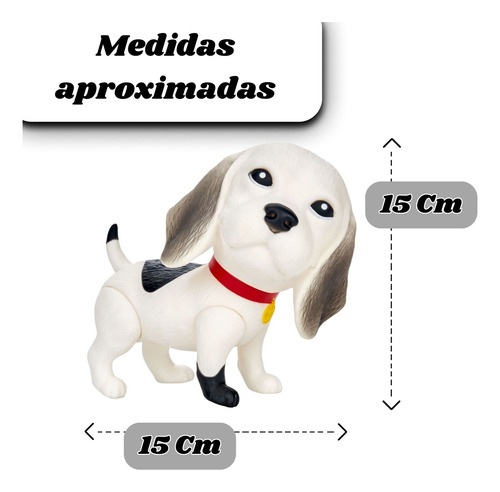 Brinquedo Boneco Cachorrinho Beagle Super Realista Em Vinil