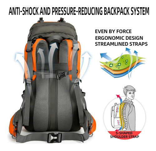 Mochila De Senderismo Kingsguard De 60 L, Mochila Para Para
