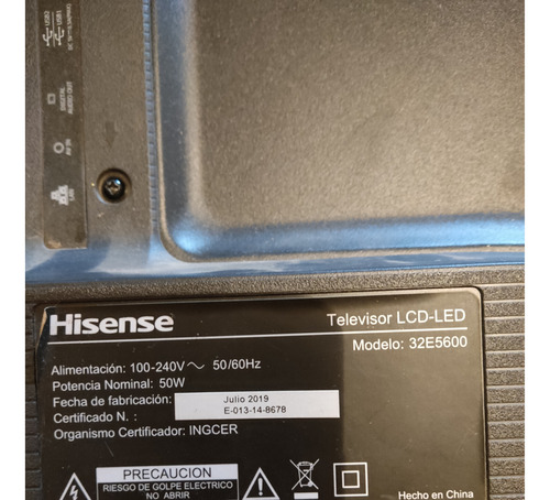 Led Hisense 32e5600 Desarme