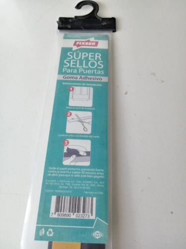 Sello Para Puerta Fisxer 10 Cm X 1m