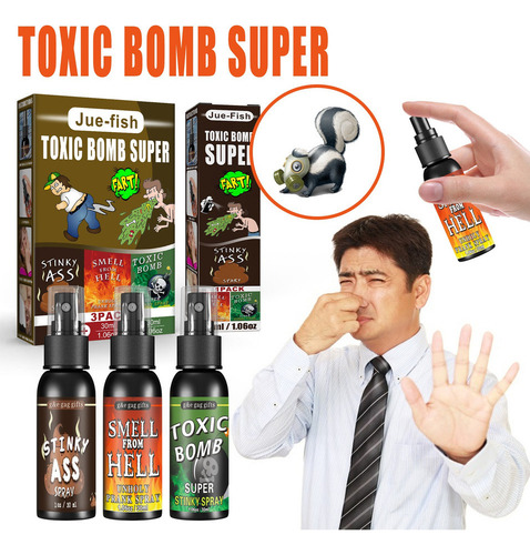 . E S Brinquedo Prank Stinky Para Spray Pacote Com 3