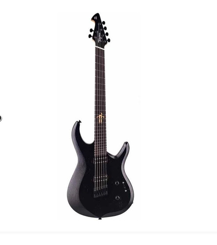 Guitarra Preta Tagima True Range 6 Multiscale Hand Brasil