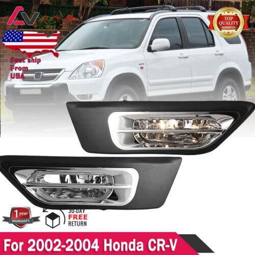 For 2002-2004 Honda Cr-v Pair Fog Lights Front Driving L Yyr