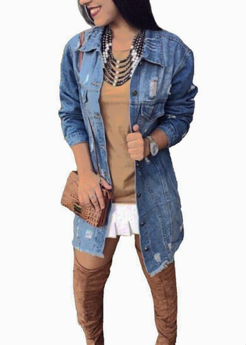 jaqueta jeans feminina mercadolivre