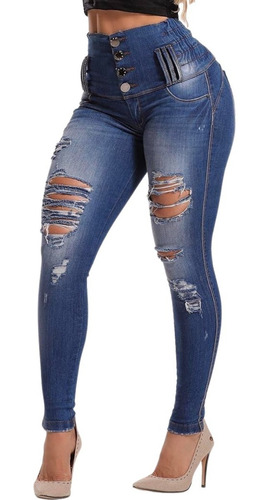 Imagem 3 de 5 de Calça Rhero Jeans Feminina Levanta Bumbum Bojo Promoção