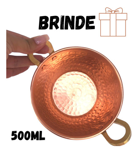 Tacho De Cobre Puro 30 Litros + Brinde