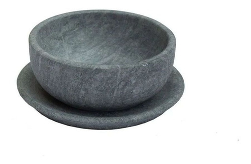Tigela Bowl Com Prato Pedra Sabão 350ml