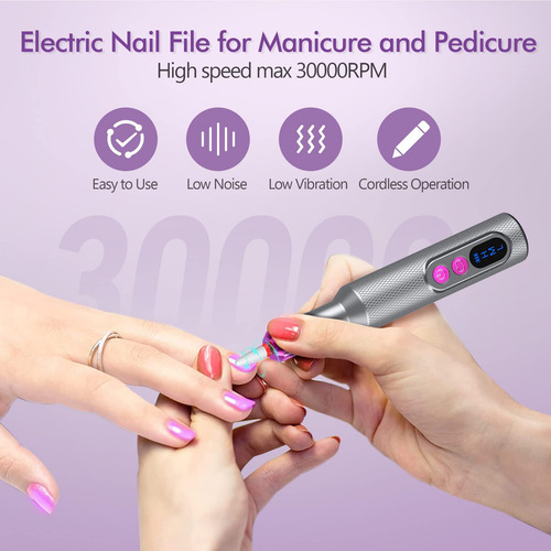 Taladro De Uñas, Taladro De Uñas Eléctrico Inalámbrico Kit P