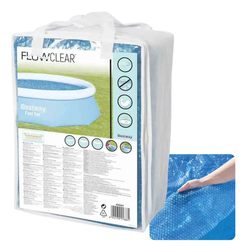 Capa Termica Flutuante Ideal Piscina Com 3.05 Mts Diâmetro