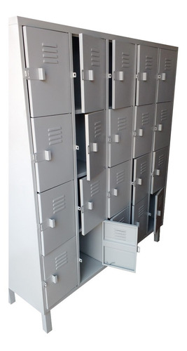 Lockers Metalico 5 Cuerpos 20 Puertas