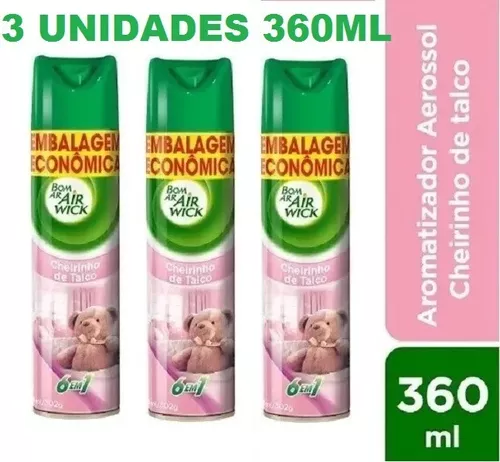 AROMATIZADOR DE AMBIENTE SPRAY BOM AR CHEIRINHO DE TALCO - 360 ML