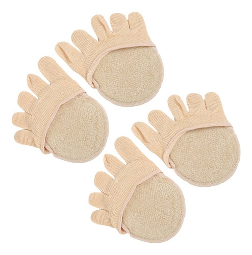 2 Pares De Cinco Dedos Calcetín Protector De Silicona Gel