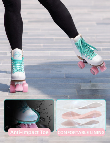 Imagen 10 de 10 de Patines Artisticos Profesionales Aluminio Silicona Negro