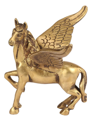 Estatua Caballo Angel Volador Laton Pegasus Animal Feng Shui